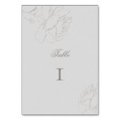 バラフェイクエンボスアイボリーエレガフォーマルントウェディング テーブルナンバー (裏面)