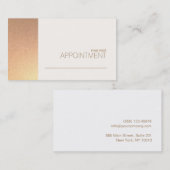 バラフェイクゴールドフォイルサロン&スパアポイントメントカード 予約カード (正面/裏面)