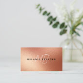 バラフェイクゴールドフォイルミニマリスト2モノグラム 名刺 (スタンド正面)