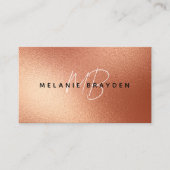 バラフェイクゴールドフォイルミニマリスト2モノグラム 名刺 (正面)