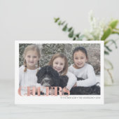 バラフェイクゴールドフォイル応援新年のフォトカード シーズンカード (スタンド正面)