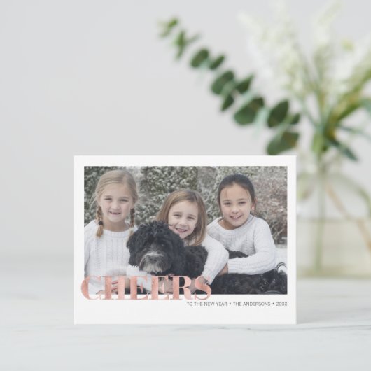 バラフェイクゴールドフォイル応援新年の写真 シーズンポストカード (スタンド正面)