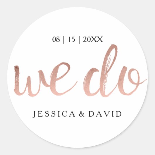 バラフェイクゴールドフォイル我々は ラウンドシール (正面)