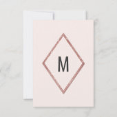 バラフェイク金ゴールドきらめくグリッターのセク救ン日 セーブザデート (裏面)