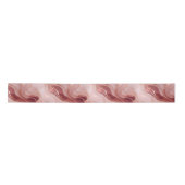 バラフェイク金ゴールドとグリッターマーブル サテンリボン (正面)