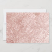 バラフェイク金ゴールドの葉のリース30th誕生日 招待状 (裏面)