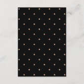 バラフェイク金ゴールドオンブラックアドバイスfor the Bride アドバイスカード (裏面)