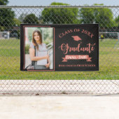 バラフェイク金ゴールドクラス2025写真卒業 横断幕 (インサイチュ)