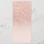 バラフェイク金ゴールドグラデーショングリッター結婚ピンク メニュー (裏面)