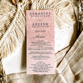 バラフェイク金ゴールドグラデーショングリッター結婚ピンク メニュー