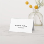 バラフェイク金ゴールドグラデーション結婚グリッター プレイスカード (裏面)