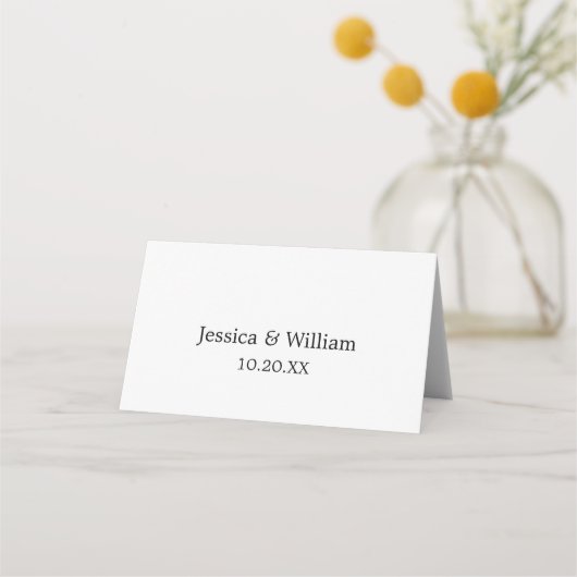 バラフェイク金ゴールドグラデーション結婚グリッター プレイスカード (裏面)