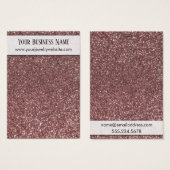 バラフェイク金ゴールドグリッターイヤリングホルダー表示カード (正面&裏面)