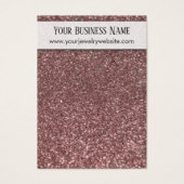 バラフェイク金ゴールドグリッターイヤリングホルダー表示カード (正面)