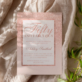 バラフェイク金ゴールドグリッターシックエレガント50素晴らしい 招待状