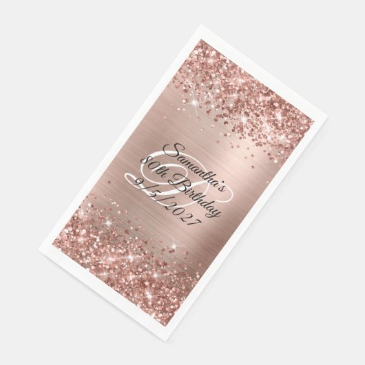 バラフェイク金ゴールドグリッター及びフォイル80誕生日 (コーナー)