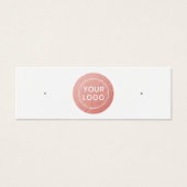 バラフェイク金ゴールドサークルスタッドイヤリング表示カード (正面)