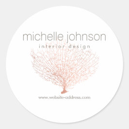 バラフェイク金ゴールドシーファンコーラル ラウンドシール