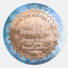 バラフェイク金ゴールドフォイルレース ラウンドシール