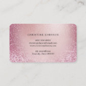 バラフェイク金ゴールドフォイル蝶ビジネスカード 名刺 (裏面)