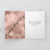 バラフェイク金ゴールドフォイル18誕生日 カード (内部)