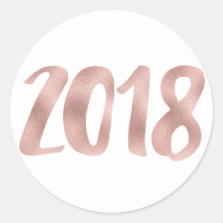 バラフェイク金ゴールドフォイル2018ステッカー、ラウンド、小 ラウンドシール