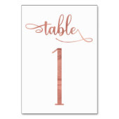 バラフェイク金ゴールドフォイル3.5x5テーブル番号 |表1 テーブルナンバー (裏面)