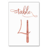 バラフェイク金ゴールドフォイル3.5x5テーブル番号 |表4 テーブルナンバー (裏面)