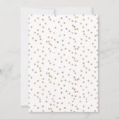 バラフェイク金ゴールドブルンチバブリーブライダルシャワー 招待状 (裏面)