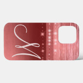 バラフェイク金ゴールドモノグラム Case-Mate iPhoneケース (裏面 (横))