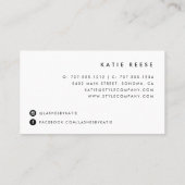 バラフェイク金ゴールドラッシュ&ブローズ美しい 名刺 (裏面)