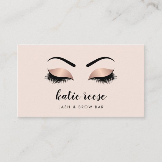 バラフェイク金ゴールドラッシュ&ブローズ美しい 名刺 (正面)