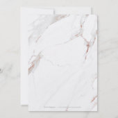 バラフェイク金ゴールド大理石モダンラグジュアリー保存 セーブザデート (裏面)