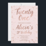 バラフェイク金ゴールド紙吹雪赤面21st誕生日名2 招待状<br><div class="desc">バラフェイク金ゴールド紙吹雪（ばちゃばちゃ）跳ねる赤面ピンク21誕生日名前をカスタムする。カスタマイズ可能なパモダンステル赤面の色の背景に、パーティの招待状金ゴールドモダンとオリジナルバラ金ゴールドの招待を、背面に、カスタマイズ可能なパステルのピンクの背景に、手のを取り入れた21歳の誕生日。
 ... 何か文字もしが必要でカスタマイズ、私をためらわな連絡いでください！</div>