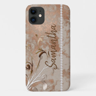バラフェイク金ゴールド編集可能名iPhone / iPadケース iPhone 11 ケース