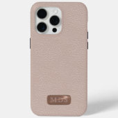 バラフェイク金ゴールド3Dモノグラム赤面ピンク Case-Mate iPhoneケース (裏面)