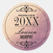 バラフェイク金箔目盛エレガントシール ラウンドシール (正面)