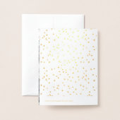 バラフェミニンハートクラスタバレンタインデイカード 箔カード (裏面封筒付き)