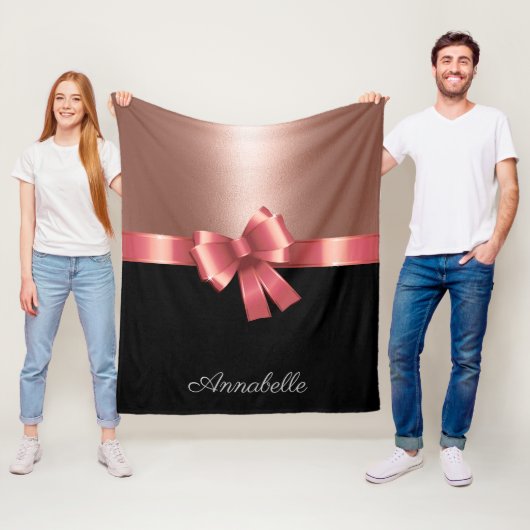 バラフォイルとボウ フリースブランケット (インサイチュ)