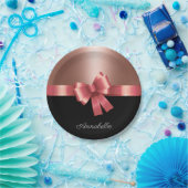 バラフォイルとボウ ペーパープレート (パーティー)