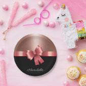 バラフォイルとボウ ペーパープレート (パーティー)