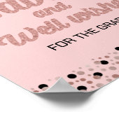 バラフォイルのスクリプトアドバイスとウェルウィッシュグラッドサイン ポスター (角)