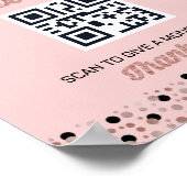 バラフォイルのスクリプト紙吹雪先端大学院の看板 ポスター (角)