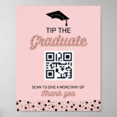 バラフォイルのスクリプト紙吹雪先端大学院の看板 ポスター (正面)