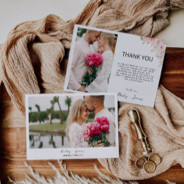 バラフォト結婚サンキューカード 招待状