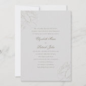 バラフォーマル伝統的親結婚の 招待状 (正面)