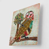 バラフクロウ壁時計 スクエア壁時計 (傾斜)