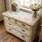 バラフラスオンヴィンテージレトロアンティークリネンレース 薄葉紙