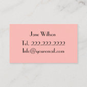 バラフラミンゴ 名刺 (裏面)