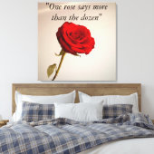 バラフラワーキャンバス印刷「美しい開花」 キャンバスプリント (インサイチュ (寝室))